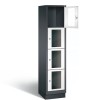 CLASSIC Locker with transparent doors (4 wide compartments)